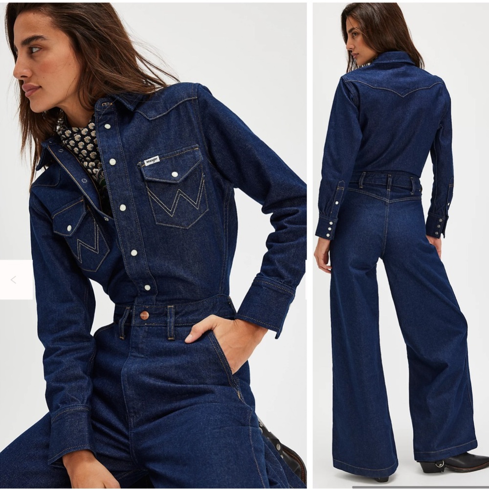 NWT Wrangler Free People Trouser Coverall jumpsuit small - Picture 1 of 6